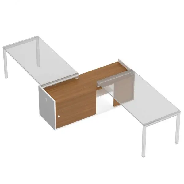 Тумба опорная 180 с отверстиями под кабель-канал КВ 2004 БВ. Фото 1