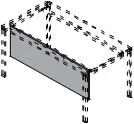 Защитная панель (крепеж AKR-9100 заказывается отдельно) В-172. Фото 1