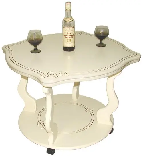 Журнальный стол Берже-4 цвет слоновая кость. Фото 1